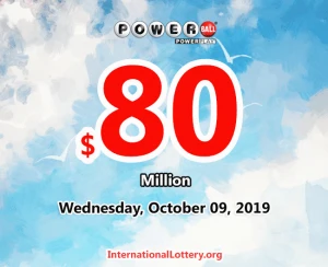 谁会赢得2019年10月9日的下一个8000万美元的Powerball大奖呢？